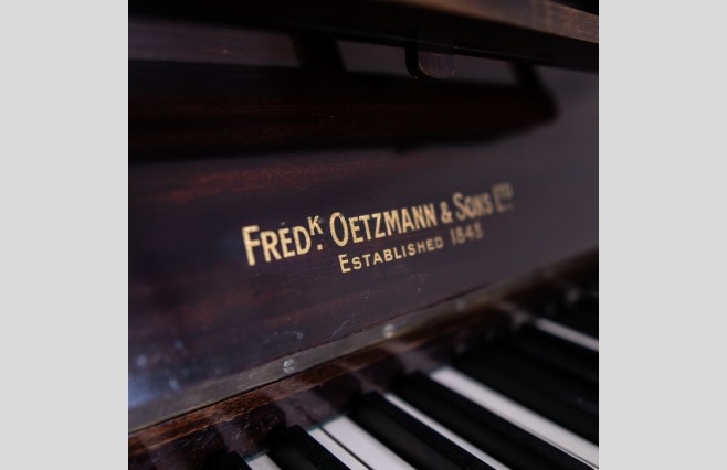 Used Fred Oetzmann and Sons Satin Dark Mahogany Upright Sold As Seen Bargain - Image 5